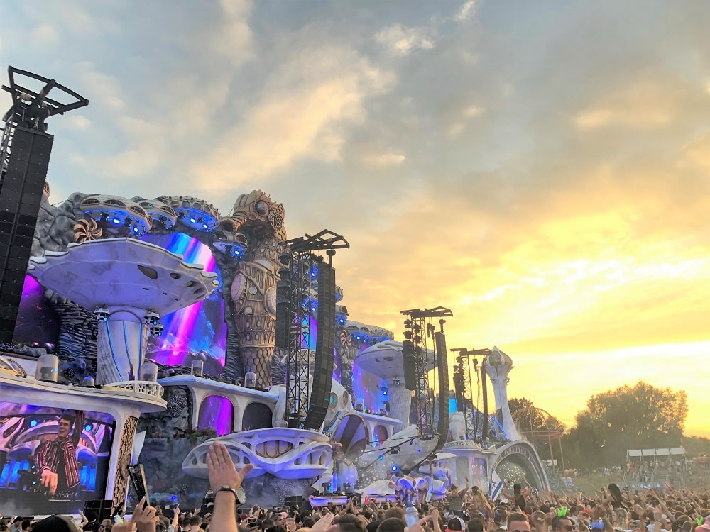 Mainstage during sunset