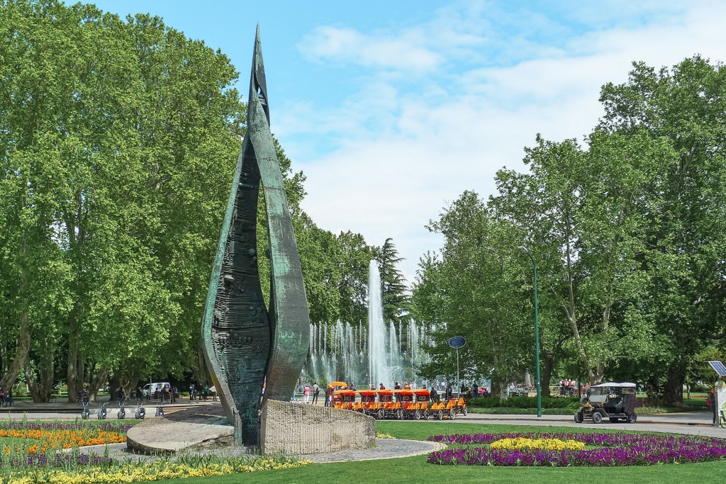 Margaret Island Fountain in Budapest, Hungary